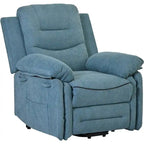 Fauteuil de massage inclinable pour seniors - Remontée assistée, massage réglable, fonctions chauffantes, inclinaison infinie et poche latérale