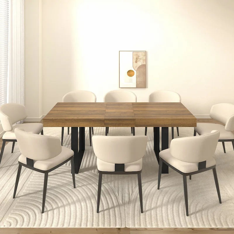 Table de salle à manger extensible polyvalente pour les grandes réceptions, améliorant l'expérience culinaire