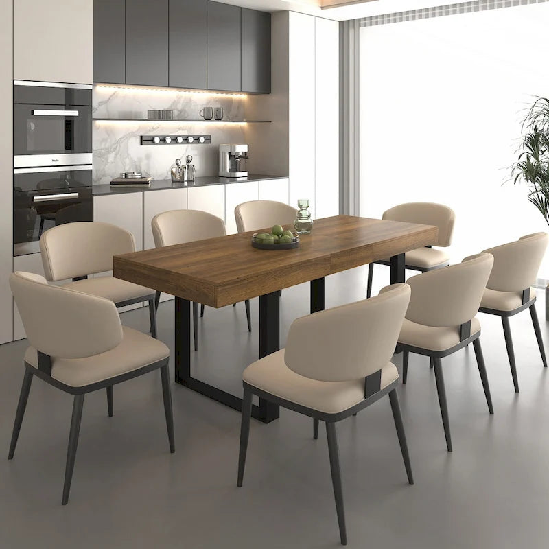 Table de salle à manger extensible polyvalente pour les grandes réceptions, améliorant l'expérience culinaire