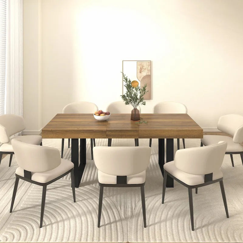 Table de salle à manger extensible polyvalente pour les grandes réceptions, améliorant l'expérience culinaire