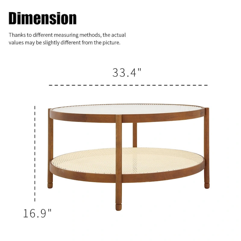 Ensemble table basse de ferme moderne, tables gigognes rondes en bois et tables d'appoint.