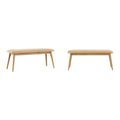 Banc de salle à manger capitonné effilé, style Mid-Century Modern
