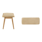 Banc de salle à manger capitonné effilé, style Mid-Century Modern