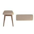 Banc de salle à manger capitonné effilé, style Mid-Century Modern