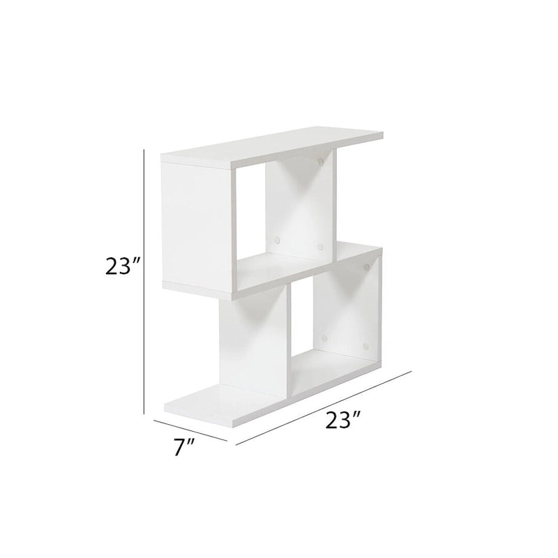 Table d'appoint rectangulaire Lon à 4 étagères, table d'appoint étroite de 23 pouces
