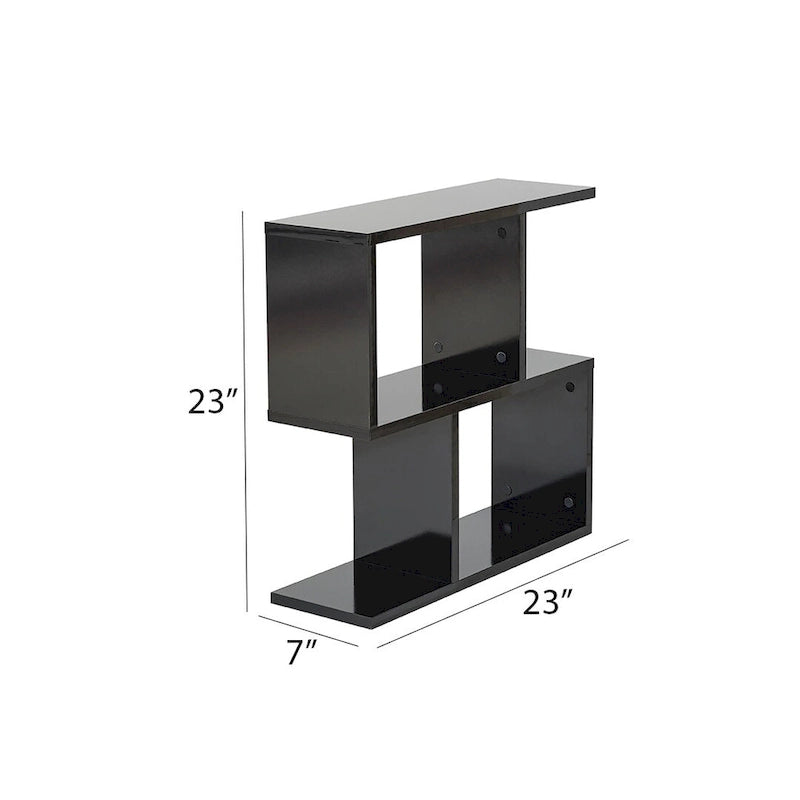 Table d'appoint rectangulaire Lon à 4 étagères, table d'appoint étroite de 23 pouces