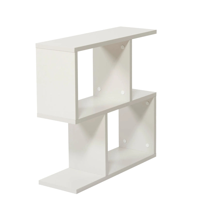 Table d'appoint rectangulaire Lon à 4 étagères, table d'appoint étroite de 23 pouces