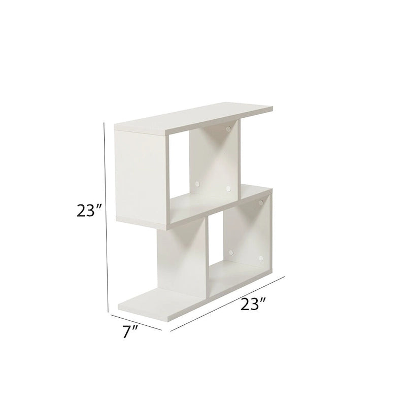Table d'appoint rectangulaire Lon à 4 étagères, table d'appoint étroite de 23 pouces