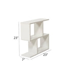 Table d'appoint rectangulaire Lon à 4 étagères, table d'appoint étroite de 23 pouces