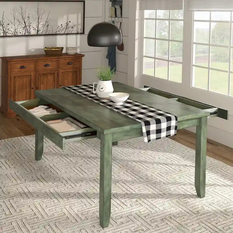 Table à manger rectangulaire en bois