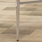 Tabourets de comptoir modernes rembourrés avec pieds chromés (lot de 2)