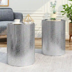 Tables d'appoint martelées (lot de 2)