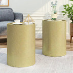 Tables d'appoint martelées (lot de 2)