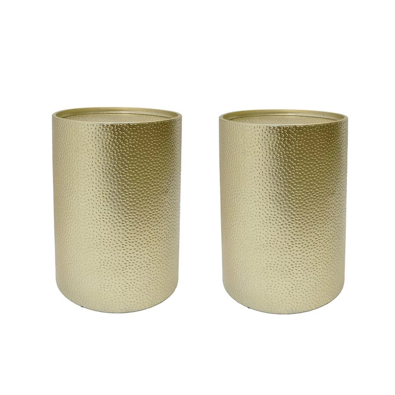 Tables d'appoint martelées (lot de 2)