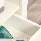 Meuble TV d'angle jusqu'à 50 pouces Meuble TV console de salon avec 2 tiroirs et 1 compartiment de rangement