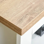 Meuble TV d'angle jusqu'à 50 pouces Meuble TV console de salon avec 2 tiroirs et 1 compartiment de rangement