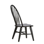 Chaise latérale noire (ensemble de 2)