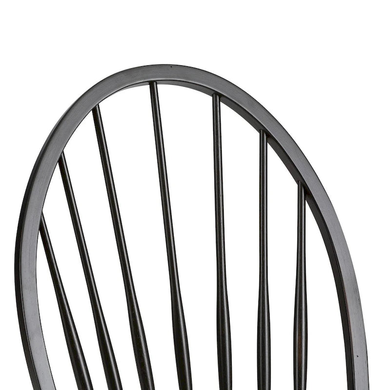 Chaise latérale noire (ensemble de 2)