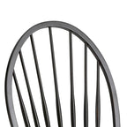 Chaise latérale noire (ensemble de 2)