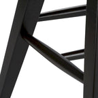 Chaise latérale noire (ensemble de 2)
