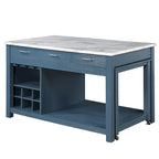 Îlot de cuisine en bois style ferme avec rangements multiples
