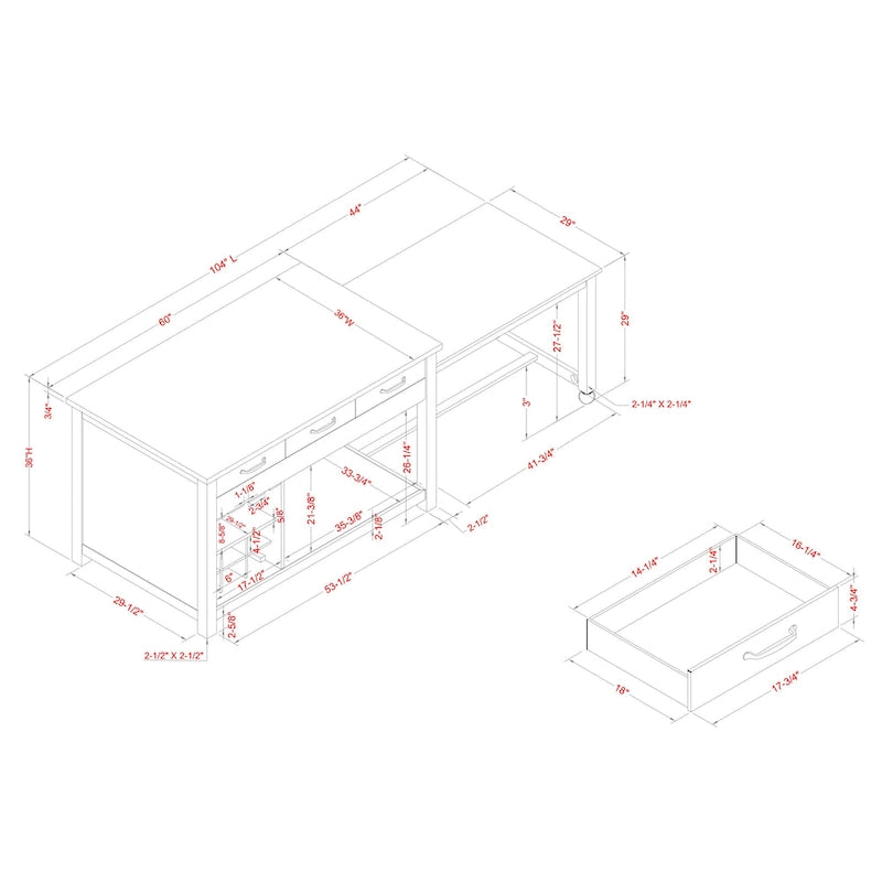 Îlot de cuisine en bois style ferme avec rangements multiples