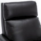 Fauteuil inclinable à pousser en cuir pleine fleur