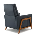 Fauteuil inclinable à pousser en cuir pleine fleur