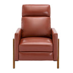 Fauteuil inclinable à pousser en cuir pleine fleur
