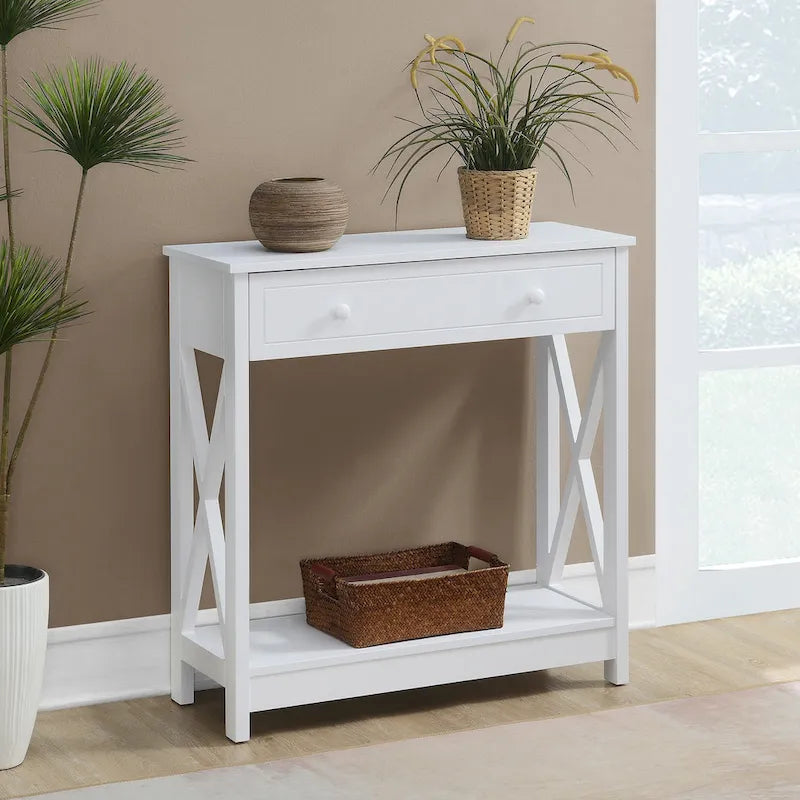 Console d'entrée 1 tiroir avec étagère Convenience Concepts