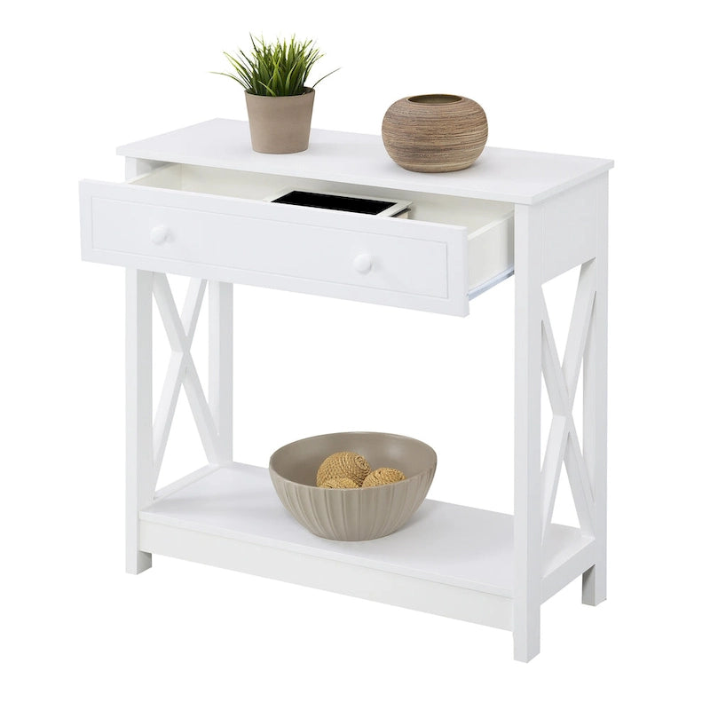 Console d'entrée 1 tiroir avec étagère Convenience Concepts