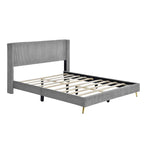 Lit plateforme Queen avec pieds en métal