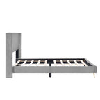 Lit plateforme Queen avec pieds en métal