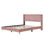 Lit plateforme Queen avec pieds en métal