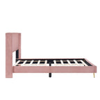 Lit plateforme Queen avec pieds en métal