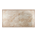 Table basse géométrique rectangulaire imitation marbre
