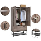 Armoire en bois grise