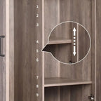 Armoire en bois grise