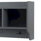 Porte-manteau modulaire multifonctionnel en bois 4-en-1 sur pied