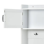 Porte-manteau modulaire multifonctionnel en bois 4-en-1 sur pied