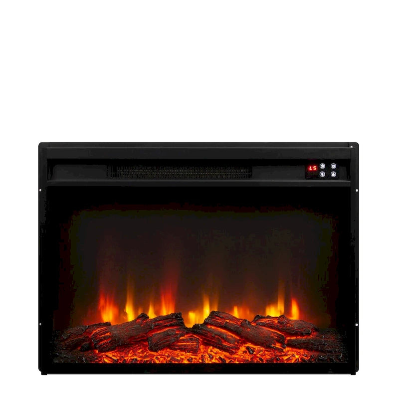 Meuble TV de style rustique avec cheminée – 70 po de largeur – Convient aux téléviseurs jusqu'à 70 po – 71 larg. x 30 haut. x 15,5 prof. (po)