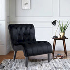 Ensemble de 2 fauteuils de salon rembourrés sans accoudoirs