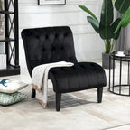 Ensemble de 2 fauteuils de salon rembourrés sans accoudoirs