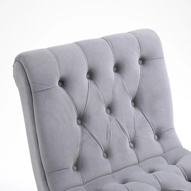 Ensemble de 2 fauteuils de salon rembourrés sans accoudoirs