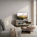 Meuble TV en bois pour petit espace de salon