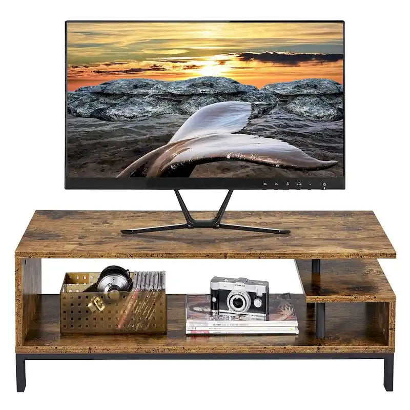 Meuble TV en bois pour petit espace de salon