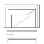 Meuble TV en bois pour petit espace de salon