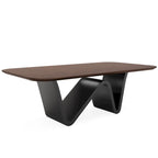 Grande table à manger rectangulaire en pierre frittée de 199,9 cm pour 6-8 personnes