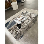 Table basse en marbre véritable - Marbre Blue Galaxy